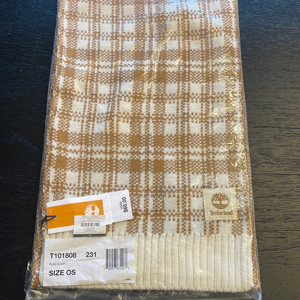 Timberland Plaid Scarf - NWT
